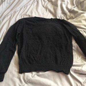 Black cropped sweater